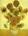 Stillleben Vase mit fünfzehn Sonnenblumen Vincent van Gogh